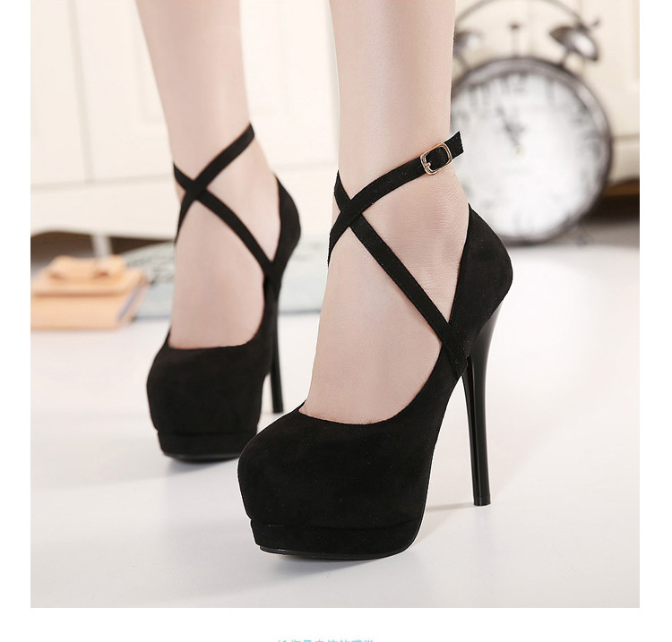 Cross-style long clause around the ankle shoelaces prevent high heels from heel shoes binding shoelaces transparent sandals