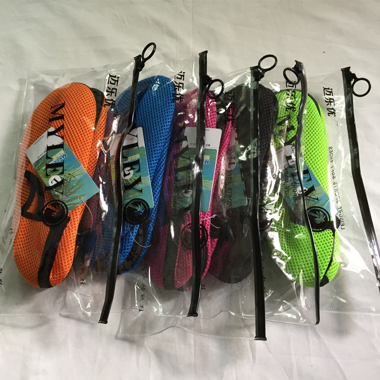 Summer skin shoes men's and women's swimming shoes breathable beach shoes non-slip plus size mesh cloth shoes manufacturers wholesale