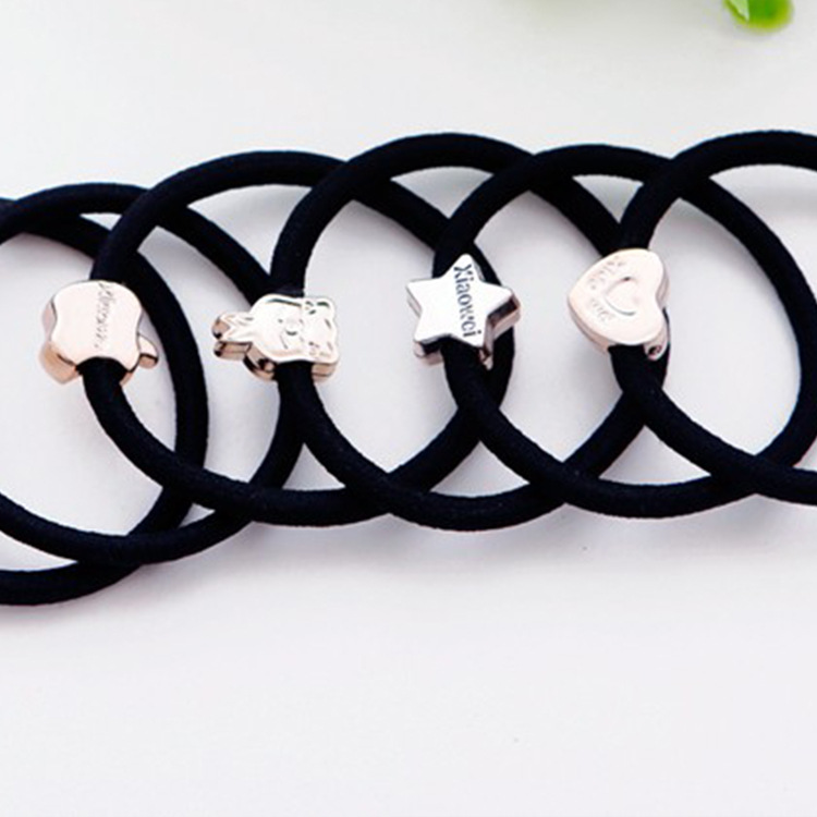 Gold bead hair ring new hair accessories Korean style hair rope Joker hair band 1 yuan Store Department Store Source accessories
