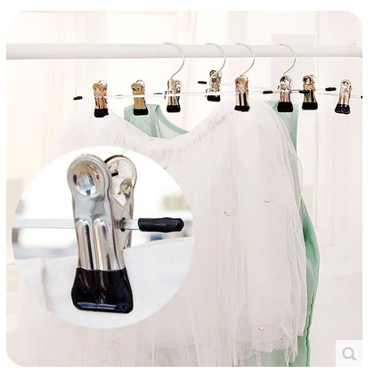 Factory direct metal dip plastic big iron clip hanger pants rack hanger home 32g suit