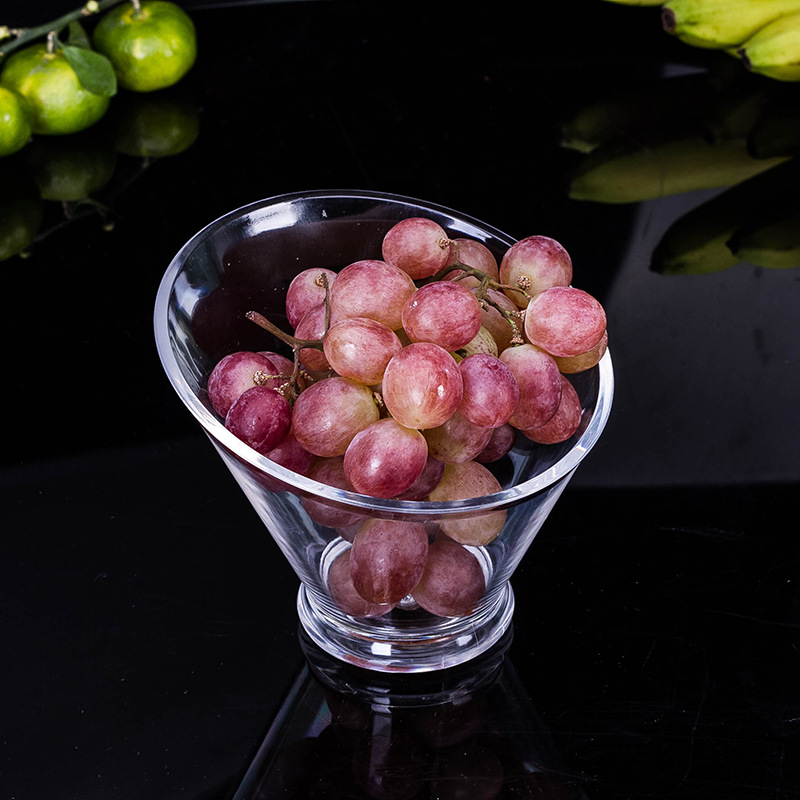 Creative Acrylic Vegetable and Fruit Diangle Bowl Thickened Transparent Crystal Diangle Fruit Bucket Hot Pot Tableware