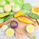 Yiwang Simulation Children's Play-house Toy Wooden Fruit and Vegetable Bread Kitchen Toy Magnetic Fruit and Vegetable Cheating
