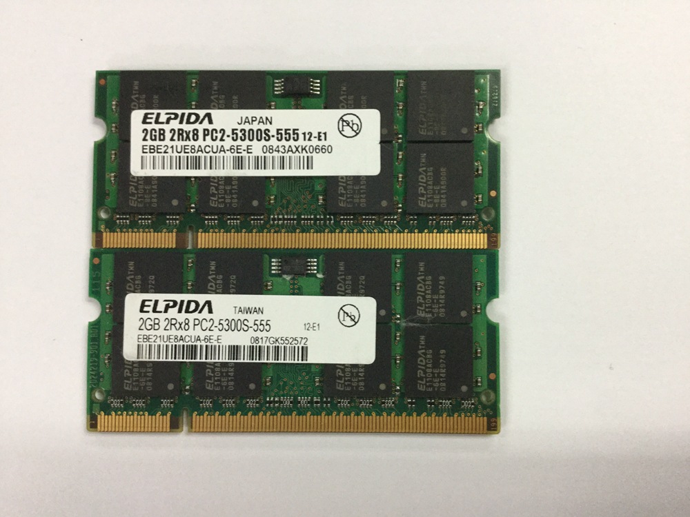 Original notebook memory module 2GB667 PC2 5300s