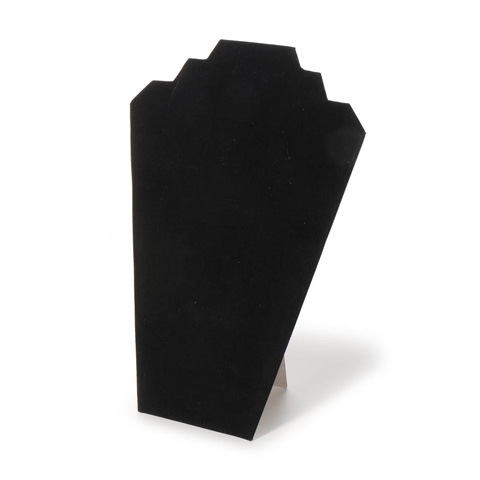 Cross-border Necklace Display Stand Paper Black Velvet Cardboard Necklace Piece Round Neck Necklace Model Display Stand