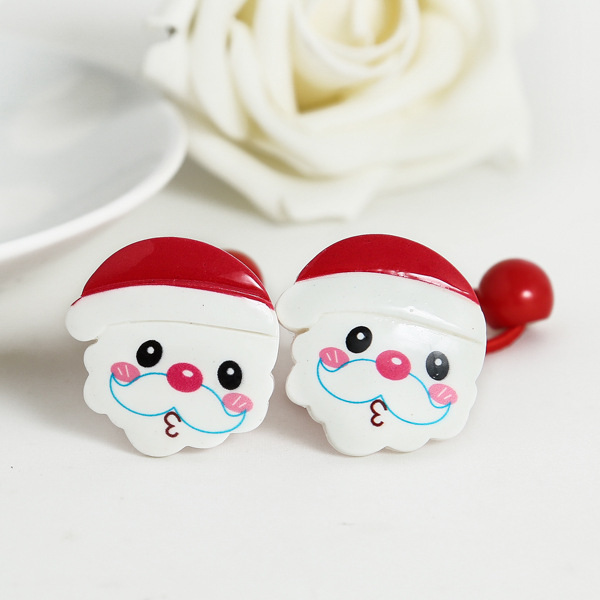 Children's Christmas Series Hair Accessories Hair Rope Girls Christmas Hat Tree Mickey New Year Holiday Party One Price
