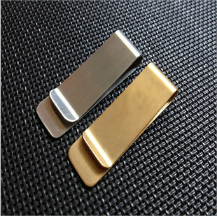 Metal Wallet Brass Banknote Clip Stainless Steel Bookmark Clip Change Banknote Banknote Clip Outdoor EDC Tools
