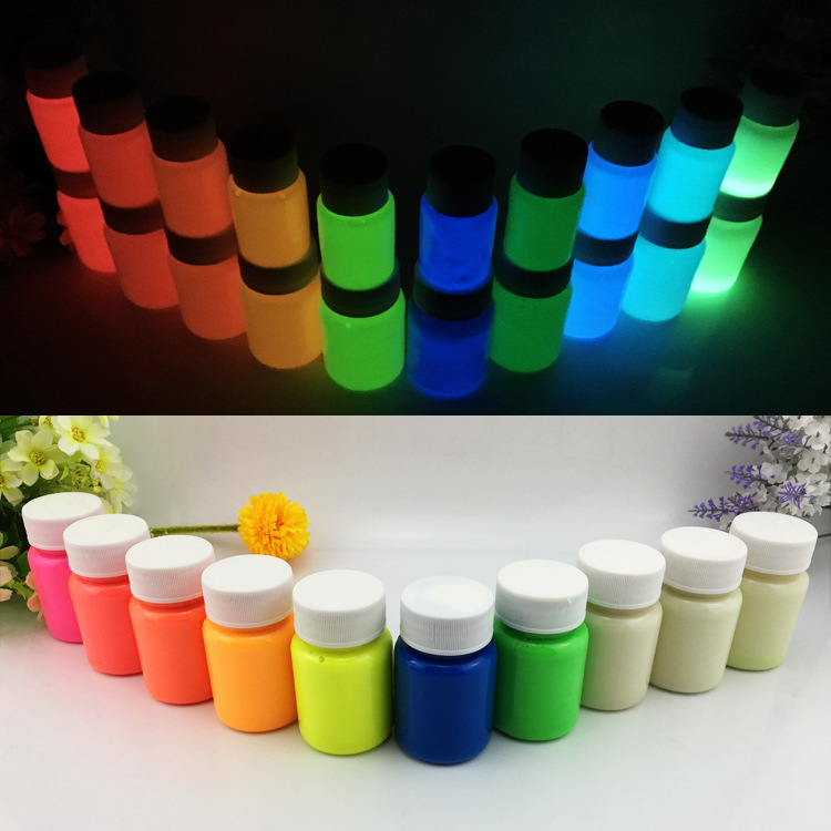 Factory direct supply luminous paint fluorescent powder super bright luminous powder Waterproof Liquid luminous powder luminous pigment night running