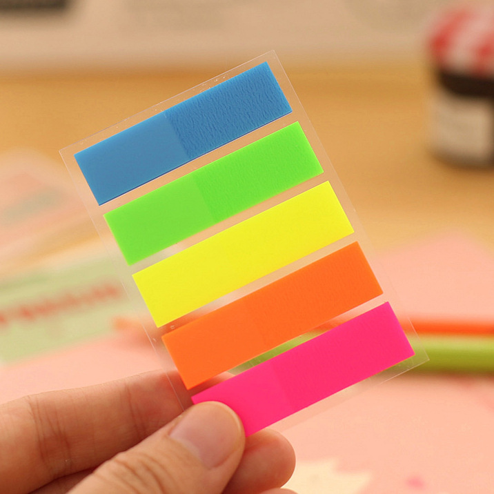 South Korea stationery fluorescent classification index stickers indicator label stickers note note stickers all-purpose stickers N times stickers