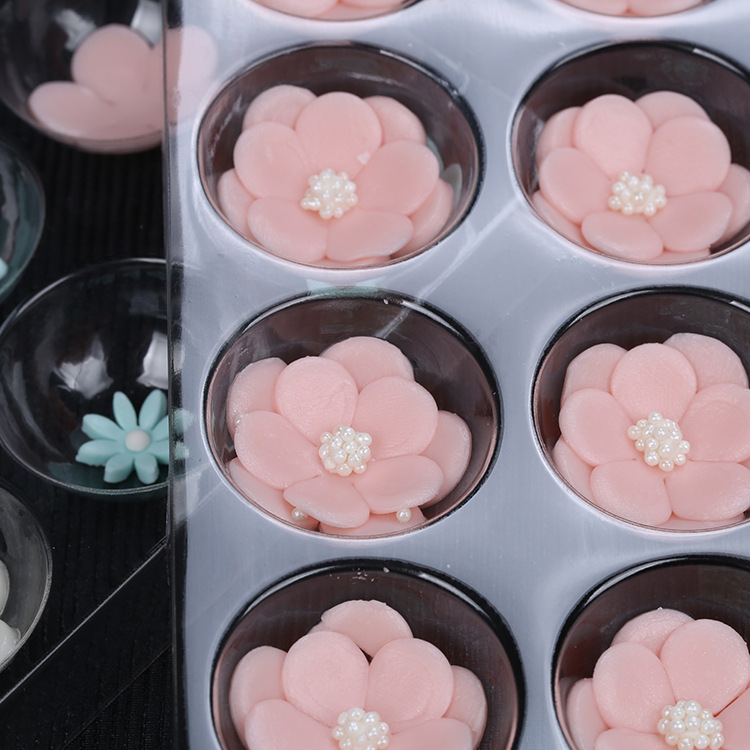 Flip Sugar Mold Flip Sugar Flower Drying Setting Sugar Flower Plastic Holder 2-piece Home Baking Flip Sugar Tool