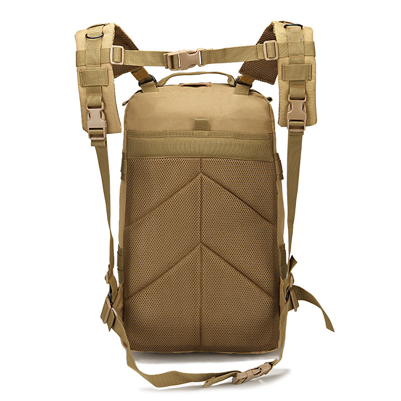 大型 45l アウトドアスポーツ登山旅行ダブルショルダーバックパックキャンプ迷彩戦術的なバックパック 3p リュックサック|undefined