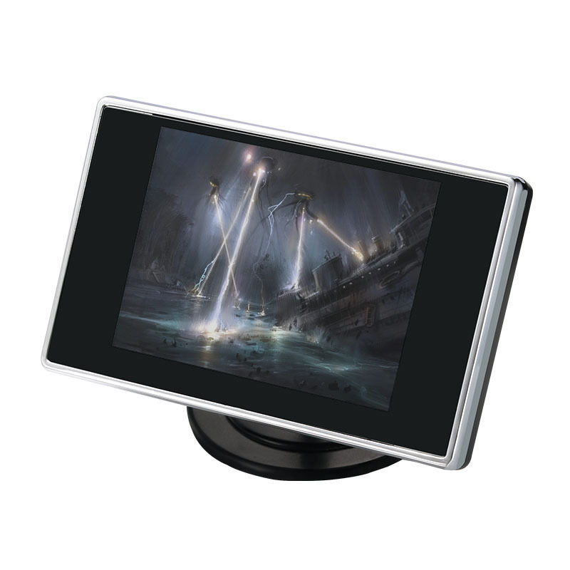Car universal 3.5-inch car display 2-way AV interface video input reversing Image Display