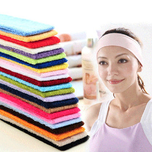 Towel Men's and Women's Pure Cotton Yoga Basketball Sports Sweat-absorbent Headband European and American Hair Band Wash Face Cotton Headband Hair Band