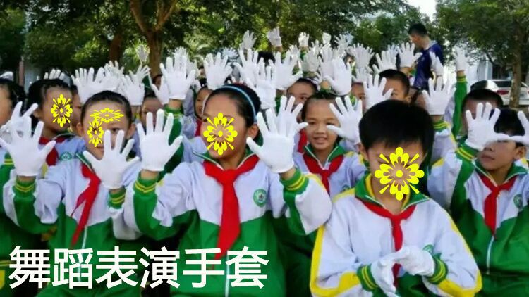 New children's performance white gloves stretch jersey cotton gloves show performance children's white gloves manufacturers wholesale