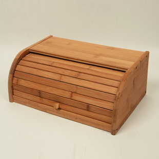 Long-term supply of kitchen and household goods environmental protection bamboo ordinary bread box bamboo products storage and finishing box