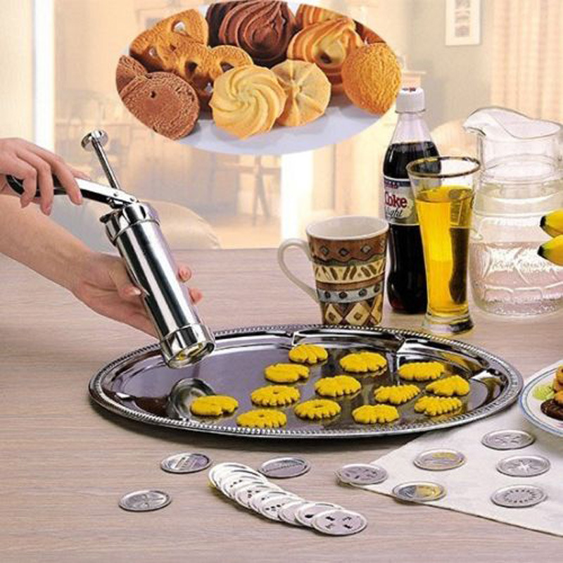 家庭用ビスケット機クッキー金型クリーム表装器表装銃焙煎ツール台所用品|undefined