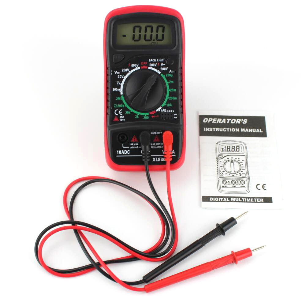 Foreign trade hot XL830L multimeter red XL830L handheld digital multimeter Universal