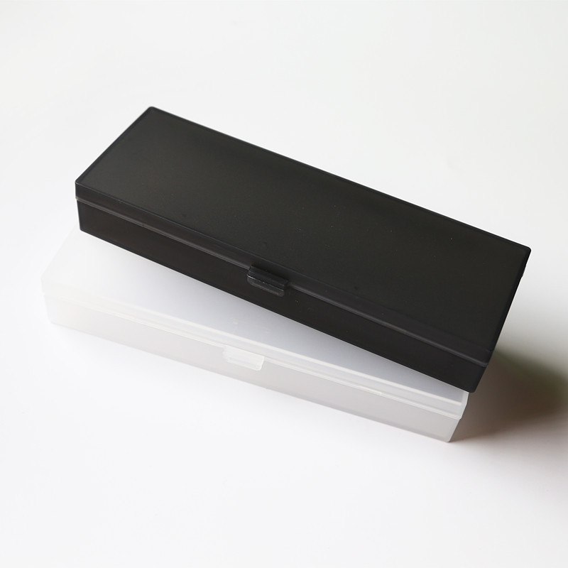 Japanese Style Simple Frosted Plastic Stationery Case Unprinted Grease Medium Size Pen Case Abrasives Processing Printing