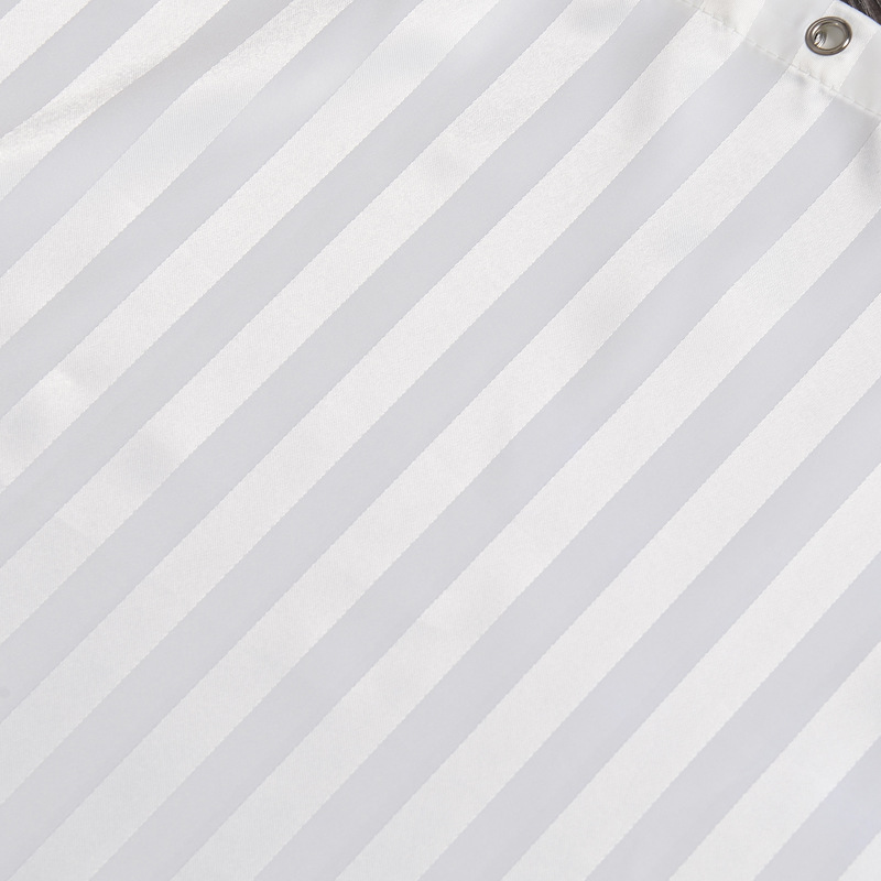 Yin and Yang strip forging strip thickened waterproof shower curtain polyester opaque shower curtain Hotel hotel bathroom curtain wholesale