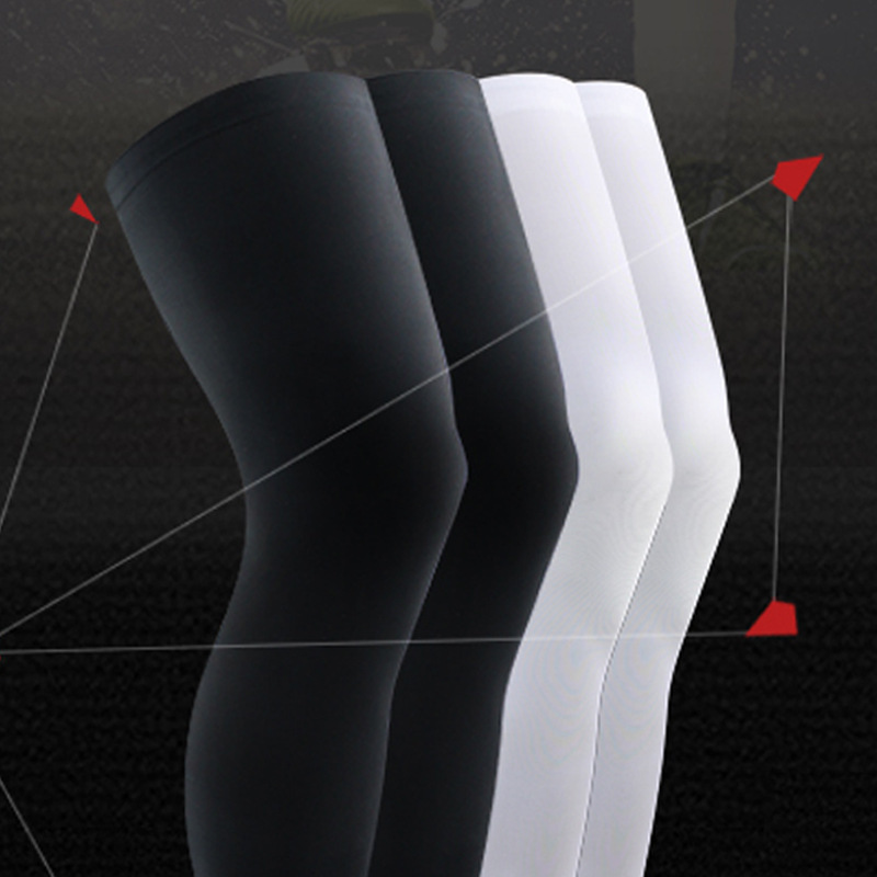 Factory direct supply Lycra foot basketball sports protective gear outdoor running riding leg guard moisture wicking anti-slip knee cover
