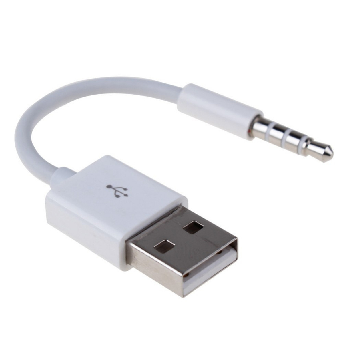 3.5 Revolution USB revolution Connection usb to 3.5mm audio clip line conversion line mp3 earphone charging 15cm