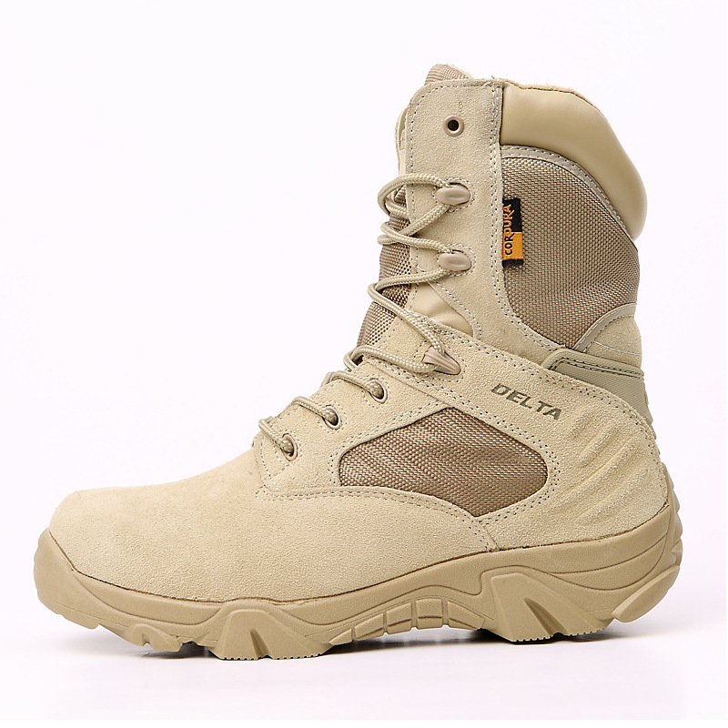 Cross-border supply of new high-top military boots men's combat boots waterproof Delta desert boots hiking boots spot