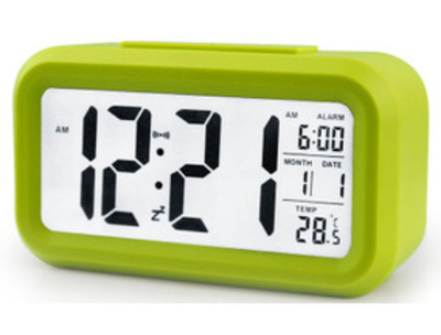 Mute smart clock luminous lazy student alarm clock creative cute photosensitive bedside clock snooze electronic clock