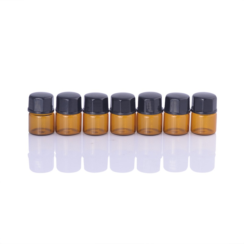 1ml Teamy Cream Small Sample Bottle Teamy Mini Essence Oil Bottle Portable Cosmetics Split Glass Trial Bottling