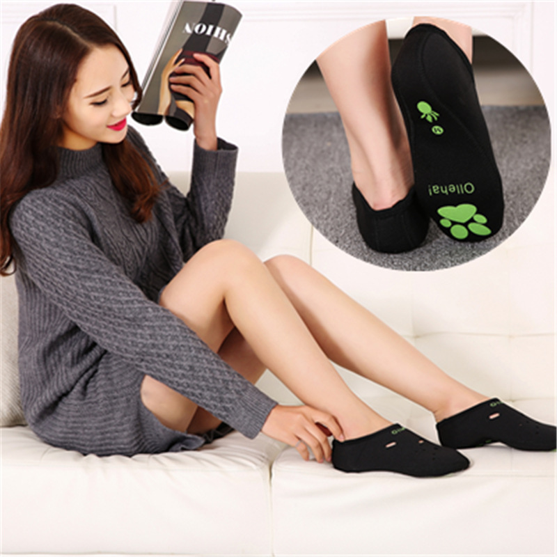 Factory direct selling Korea heating socks diving material Hot Spring socks foot health care cold warm moisturizing floor socks