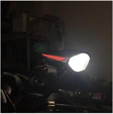 Bicycle light headlight flashlight cycling equipment accessories mountain bike warning light electronic horn bell