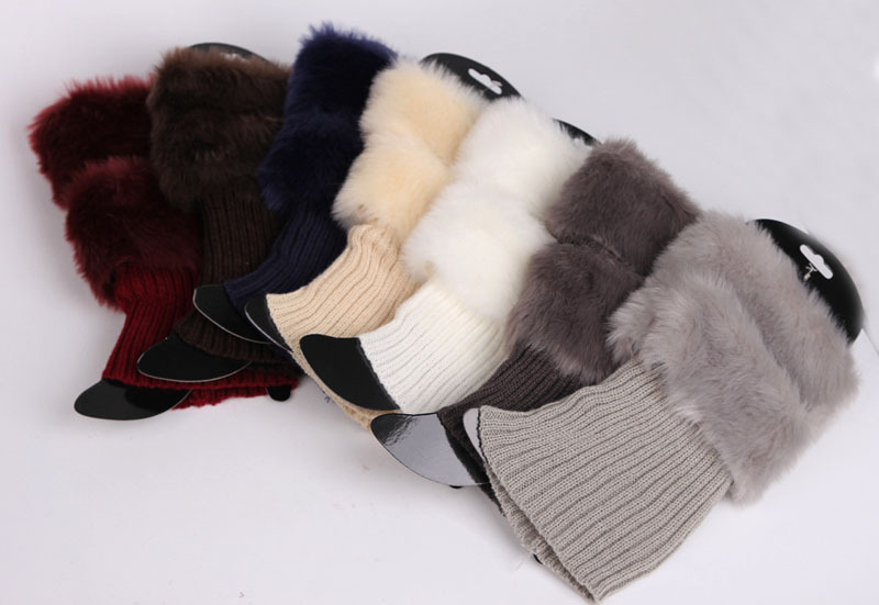 2020 European and American Mao Mao Boots Warm Socks Christmas Mao Foot Cover Short Wool Shoe Cover_voghion.com