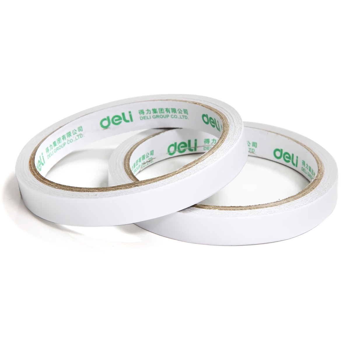 Double-sided adhesive Deli 30401 double-sided cotton paper tape 12mm white hot melt cotton paper tape office home