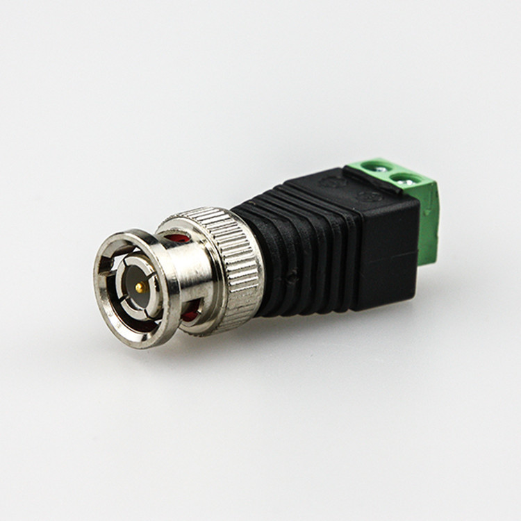 Green BNC male connector BNC turn terminal monitoring adapter welding-free power adapter