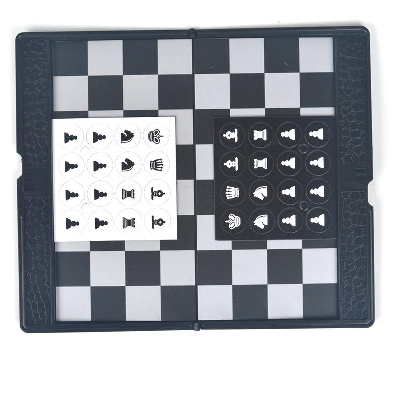 UB AIA magnetic chess foldable leather clip type chess mini portable magnet chess