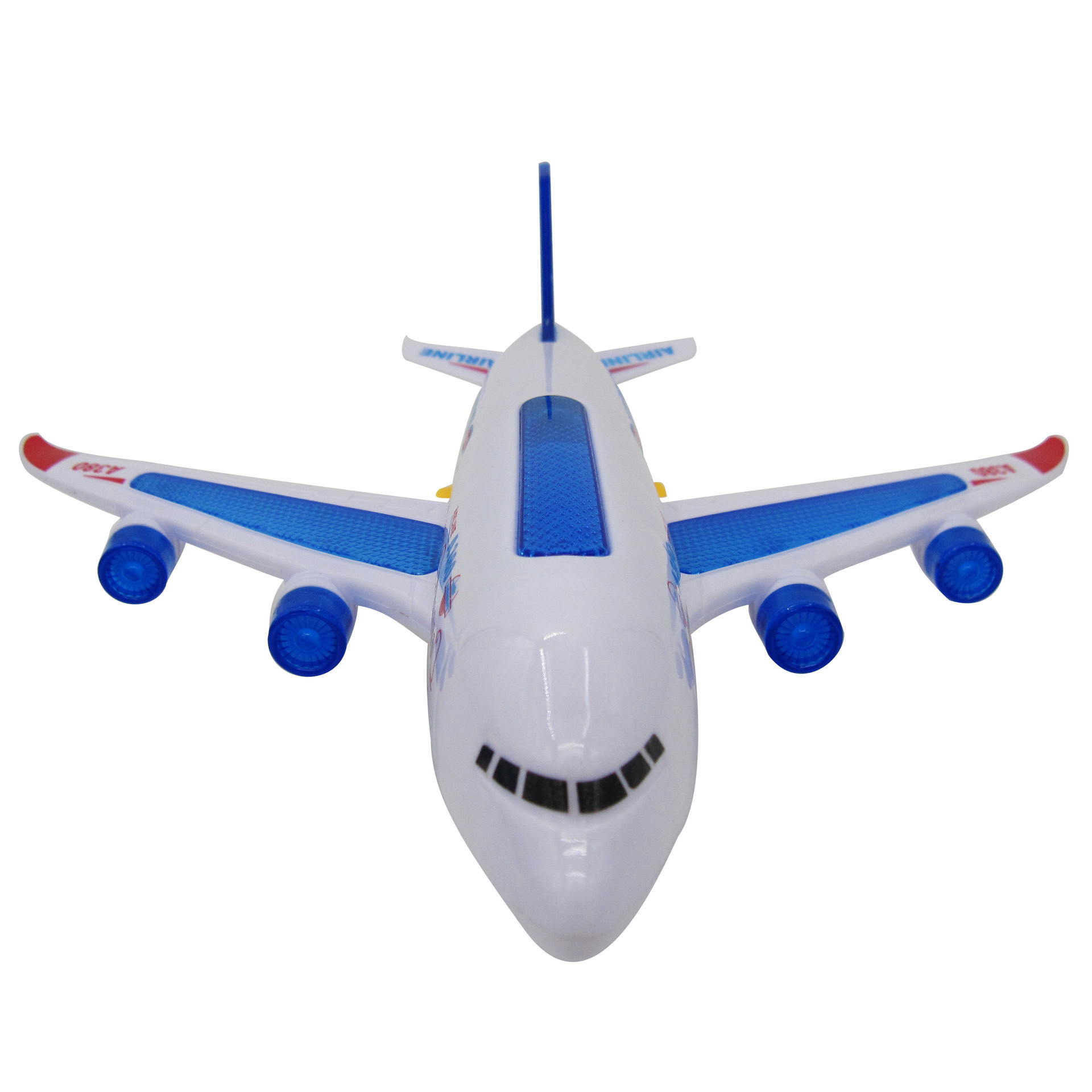 A380 Airbus universal aircraft Electric Universal music lights super cool children's stall luminous toy aircraft wholesale