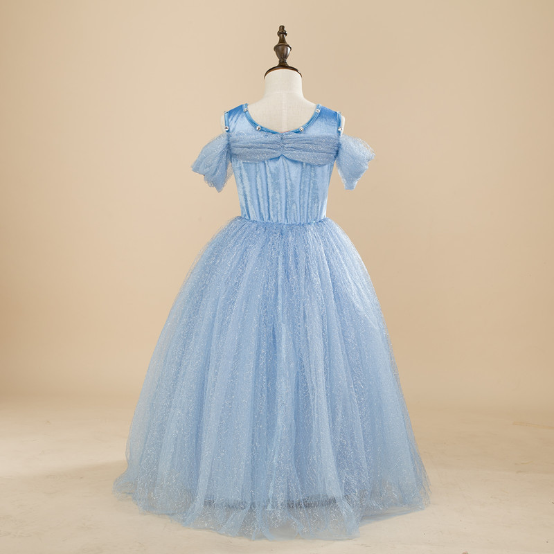 2024 children's clothing girls' children's 61 performance dress Cinderella princess dress Frozen dress mesh holiday dress