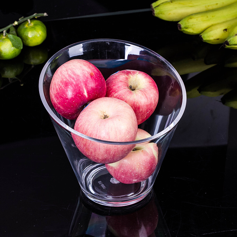 Creative Acrylic Vegetable and Fruit Diangle Bowl Thickened Transparent Crystal Diangle Fruit Bucket Hot Pot Tableware