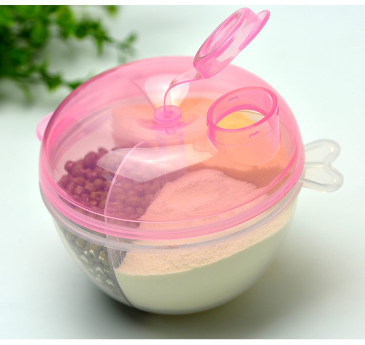 Three-layer milk powder box baby rice powder box milk powder storage box portable baby leak-proof cross-border factory direct sales