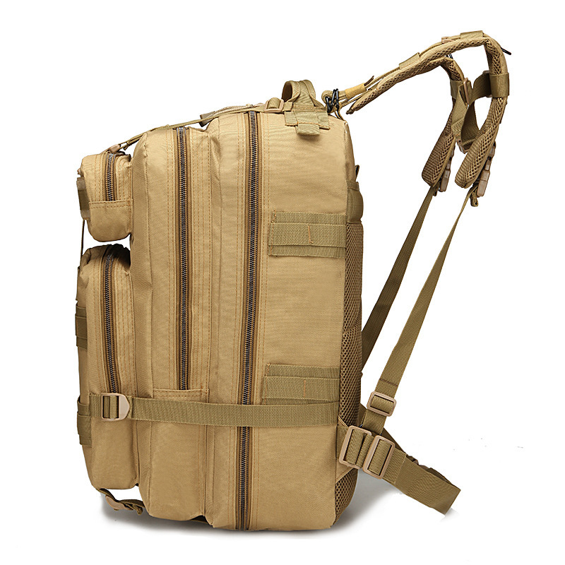 大型 45l アウトドアスポーツ登山旅行ダブルショルダーバックパックキャンプ迷彩戦術的なバックパック 3p リュックサック|undefined