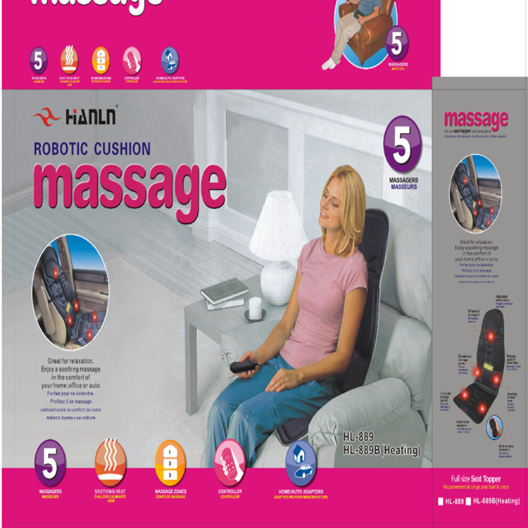 Car Massage Cushion Car Household Whole Body Cervical Massager Car Massage Cushion Cushion Heating Massage Cushion