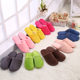 New plush indoor home autumn and winter wooden floor warm EVA moon cotton slippers Cixi