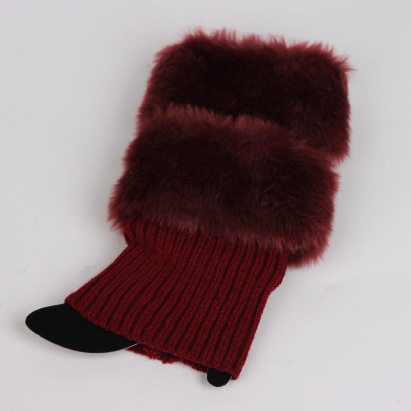 2020 European and American Mao Mao Boots Warm Socks Christmas Mao Foot Cover Short Wool Shoe Cover_voghion.com