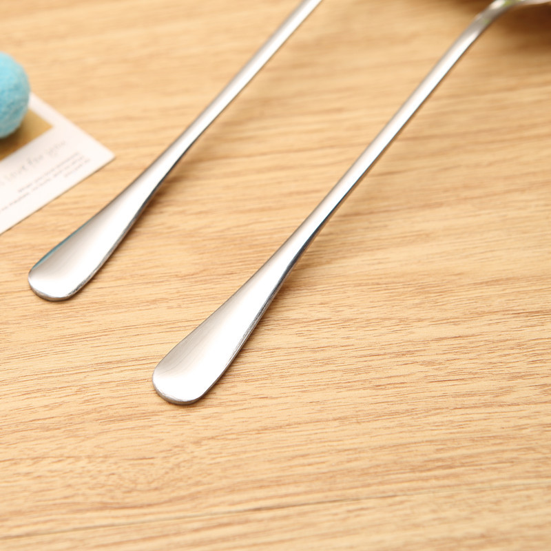Kitchen creative stainless steel long handle spoon ice spoon office coffee spoon stirring spoon long spoon