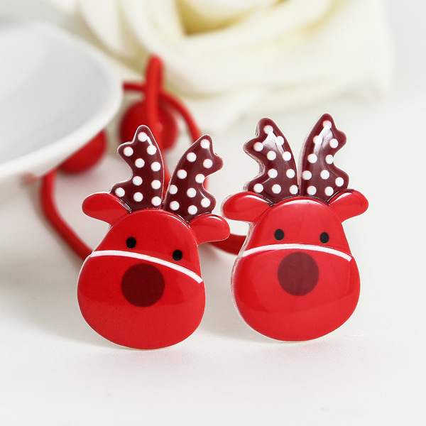 Children's Christmas Series Hair Accessories Hair Rope Girls Christmas Hat Tree Mickey New Year Holiday Party One Price