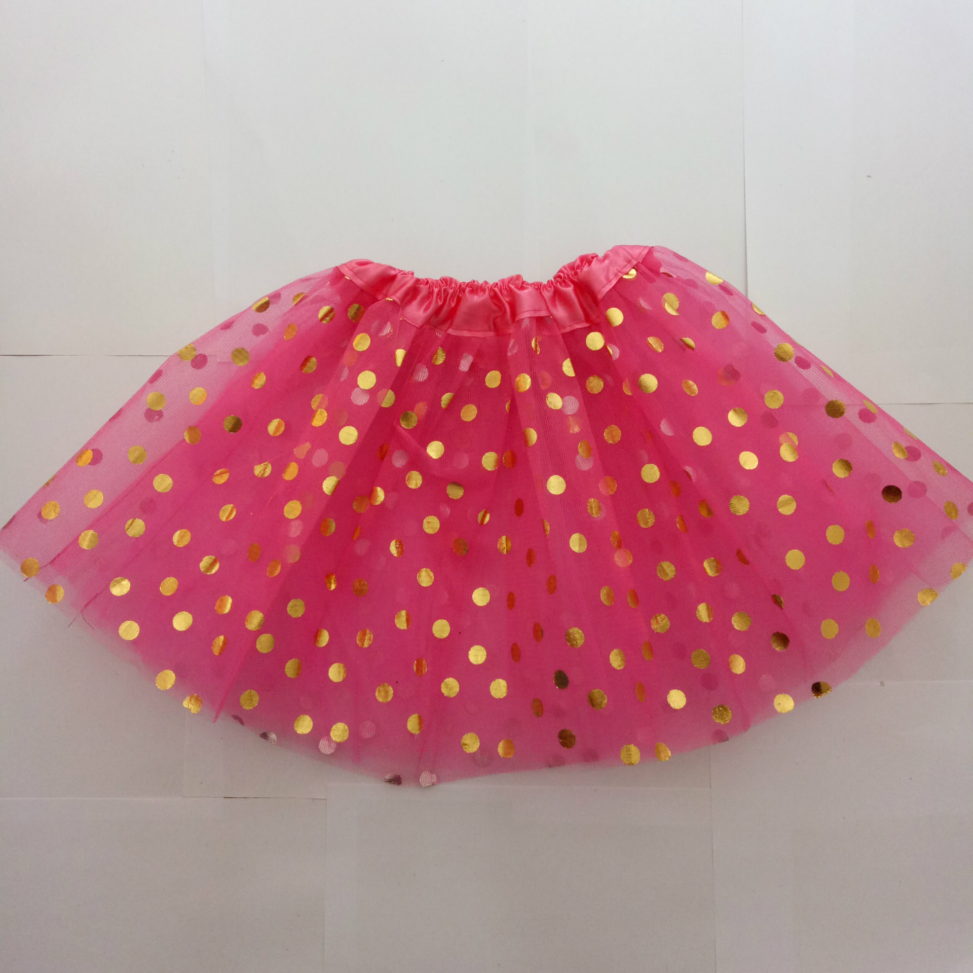 Foreign trade girls tutu skirt skirt skirt wholesale sequins bronzing polka dot European and American children ballet dance gauze skirt