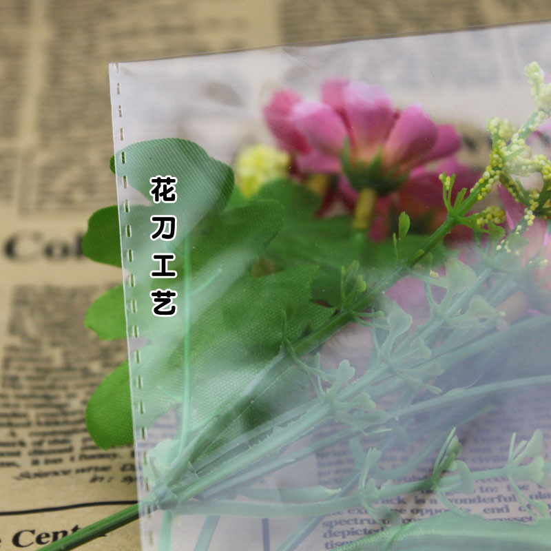 OPP self-adhesive bag printed logo transparent clothing packaging plastic bag self-sealing bag double layer 5 silk width 19cm