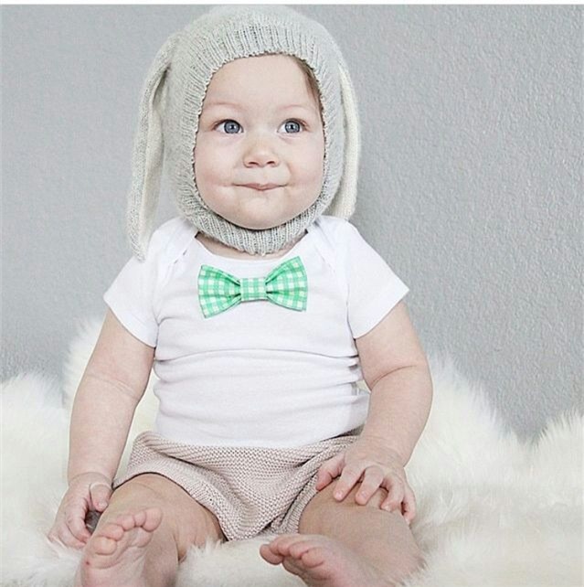 Children's Long Ear Rabbit Hat Boys and Girls Baby New Hats Baby Children's Long Ear Knitted Pullover Cap