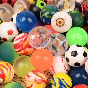 Bouncing ball 32mm mixed solid rubber ball one yuan automatic sales gashapon machine special jump ball manufacturers wholesale