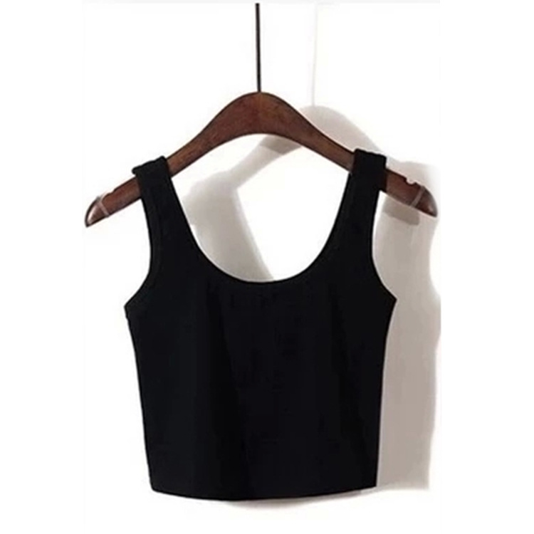 2020 wholesale bottoming small vest sexy pajamas women's tube top breast sports yoga camisole women's summer