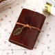 Small Yiye Zhiqiu Leather Tape Loose-leaf Leaf Notepad Portable Notebook Retro Hand Account Journal