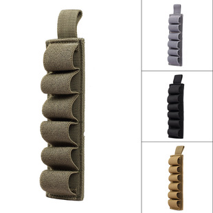 Outdoor 6-hole Shotgun Bag Accessories Multi-function Tactical Velcro Bulk Tool Velcro Bullet Bag